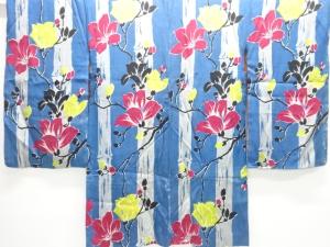 アンティーク　枝花模様長羽織